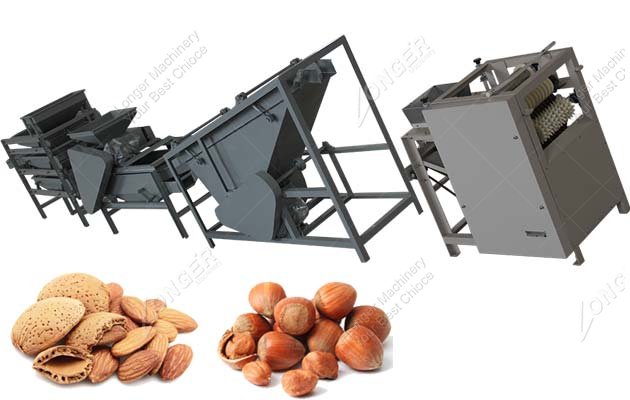 Industrial Almond Sheller Peeler Equipment