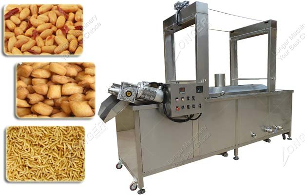 Continuous Namkeen Frying Machine|Continuous Nuts Fryer Machine