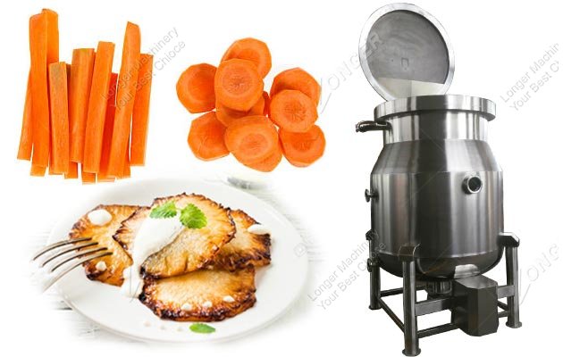 Automatic Vacuum Frying Machine For Carrot Pineapple Slices