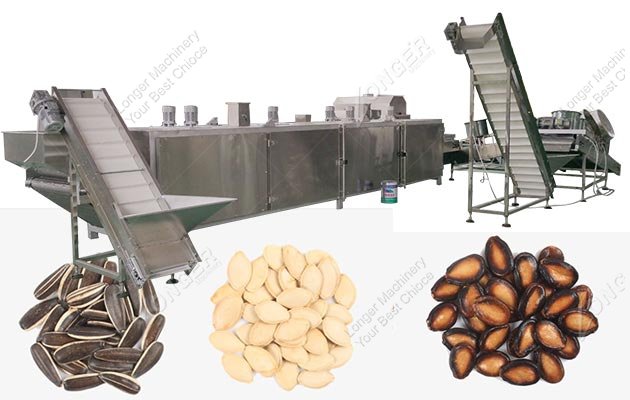 Fully Automatic Sunflower Seeds|Melon Seed Roasting Machine Line for Sale