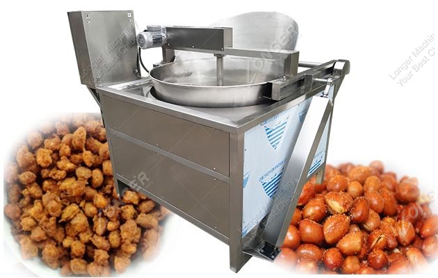 Electric Heating Coated Peanut Frying Machine With Oil