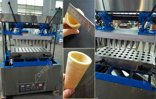 24 Moulds Electric Wafer Ice Cream Cup Maker Machine