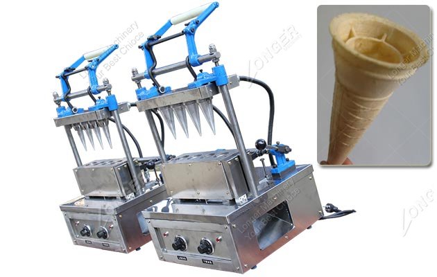 4 Head Machine Make Wafer Ice Cream Cone