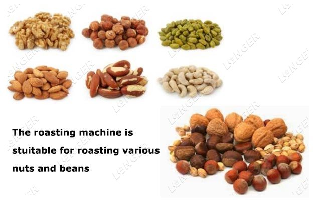 Almond Nuts Roaster Machine in China